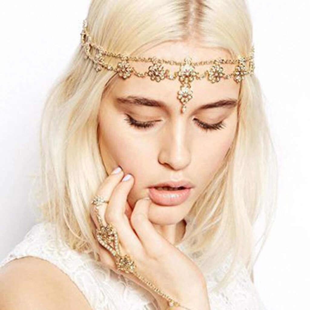 A HALO OF HEADBANDS AND HEAD CHAINS!